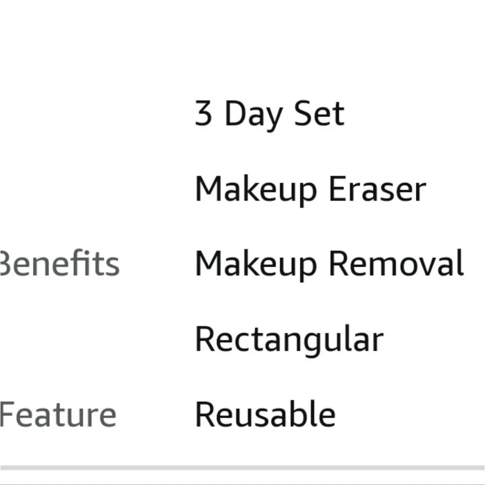 MakeUp Eraser new specs